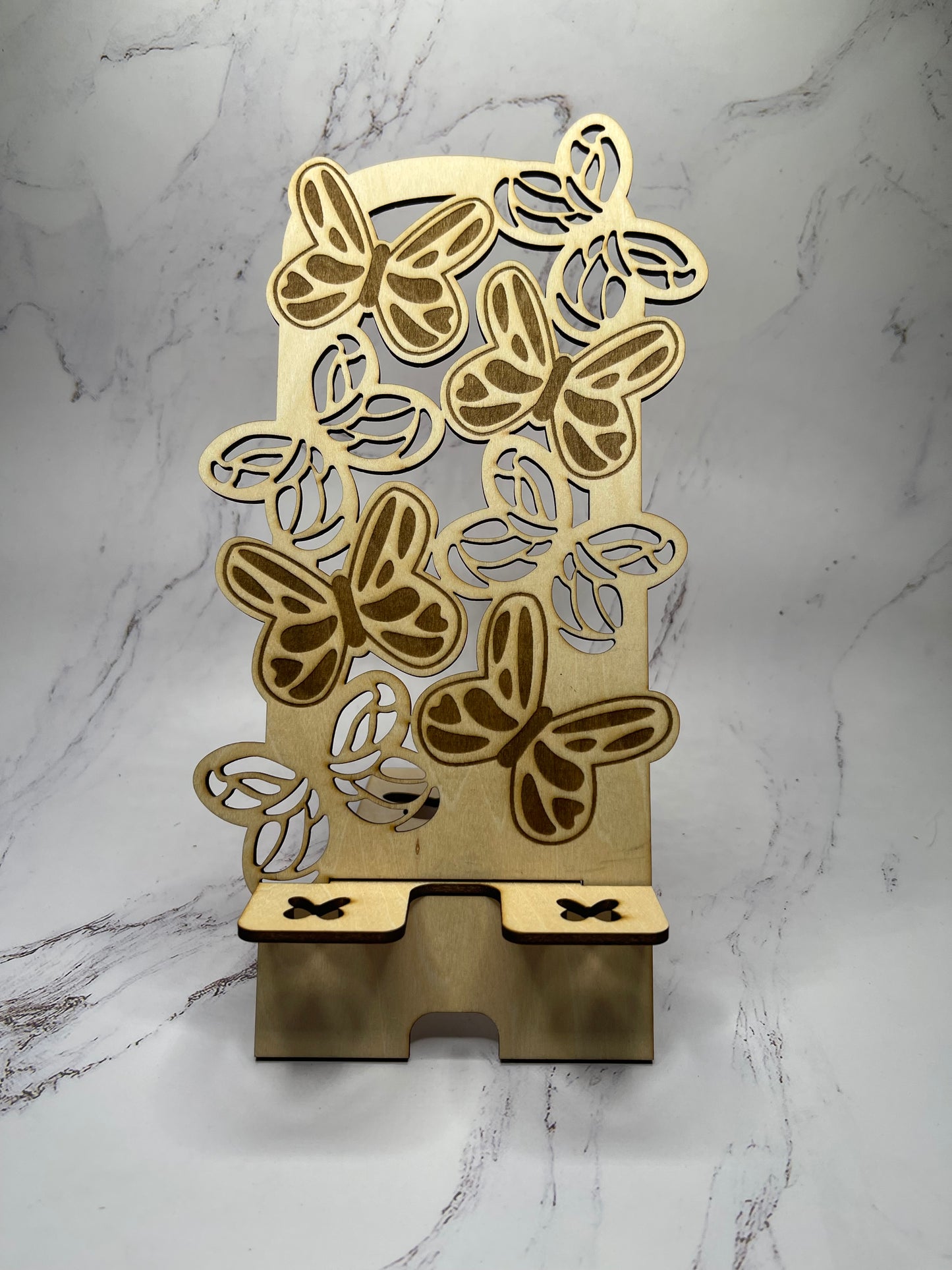 Engraved Butterfly - Phone Stand