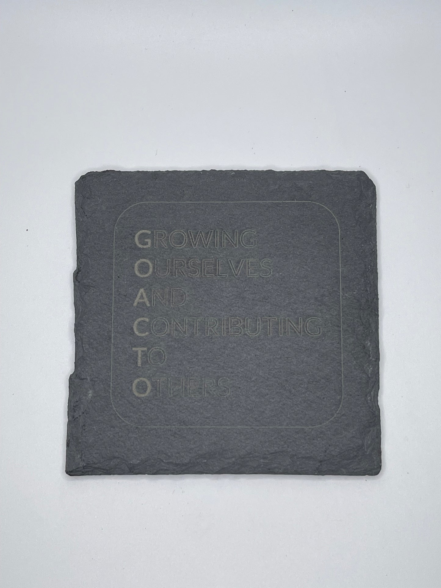 GOACTO Laser Engraved Stone Coaster