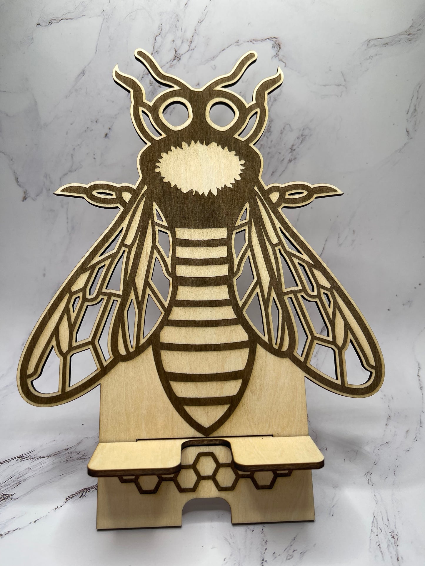 Engraved Bees - Phone Stand