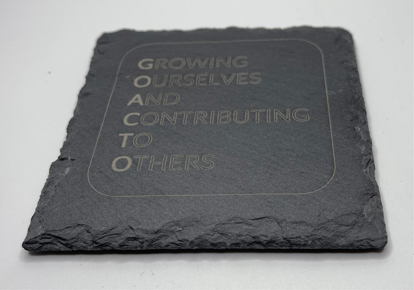 GOACTO Laser Engraved Stone Coaster
