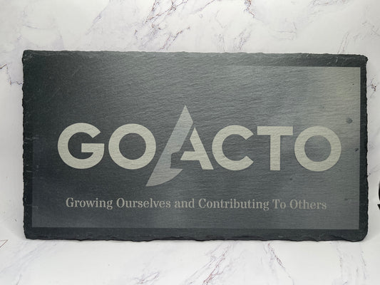Custom Business Coasters - Slate 11" x 6"