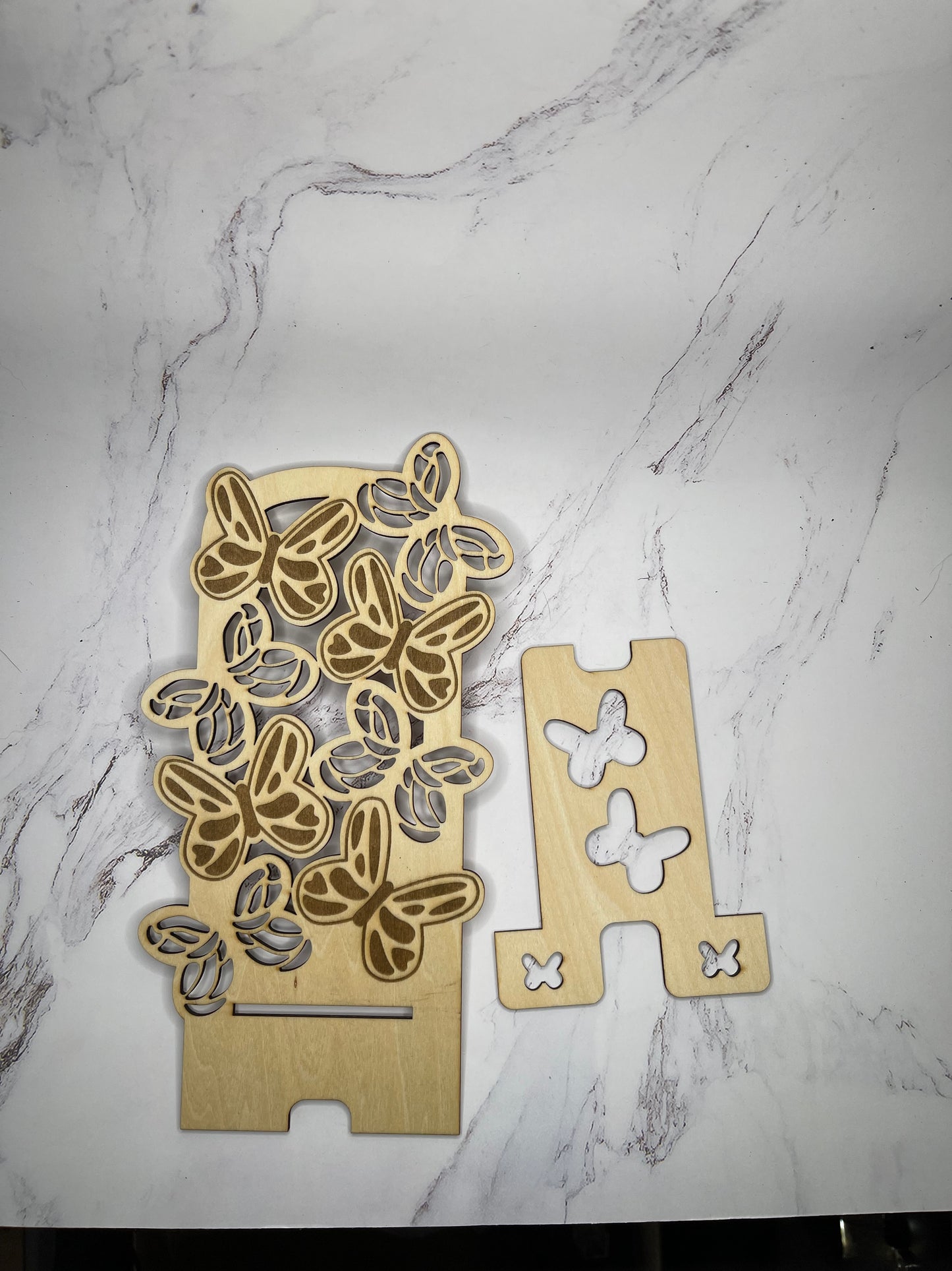 Engraved Butterfly - Phone Stand
