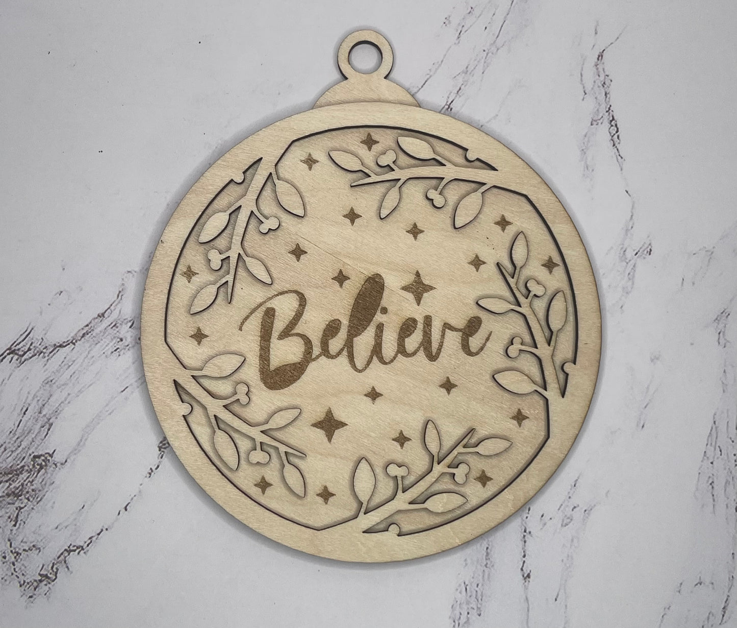Believe - Holiday Ornament