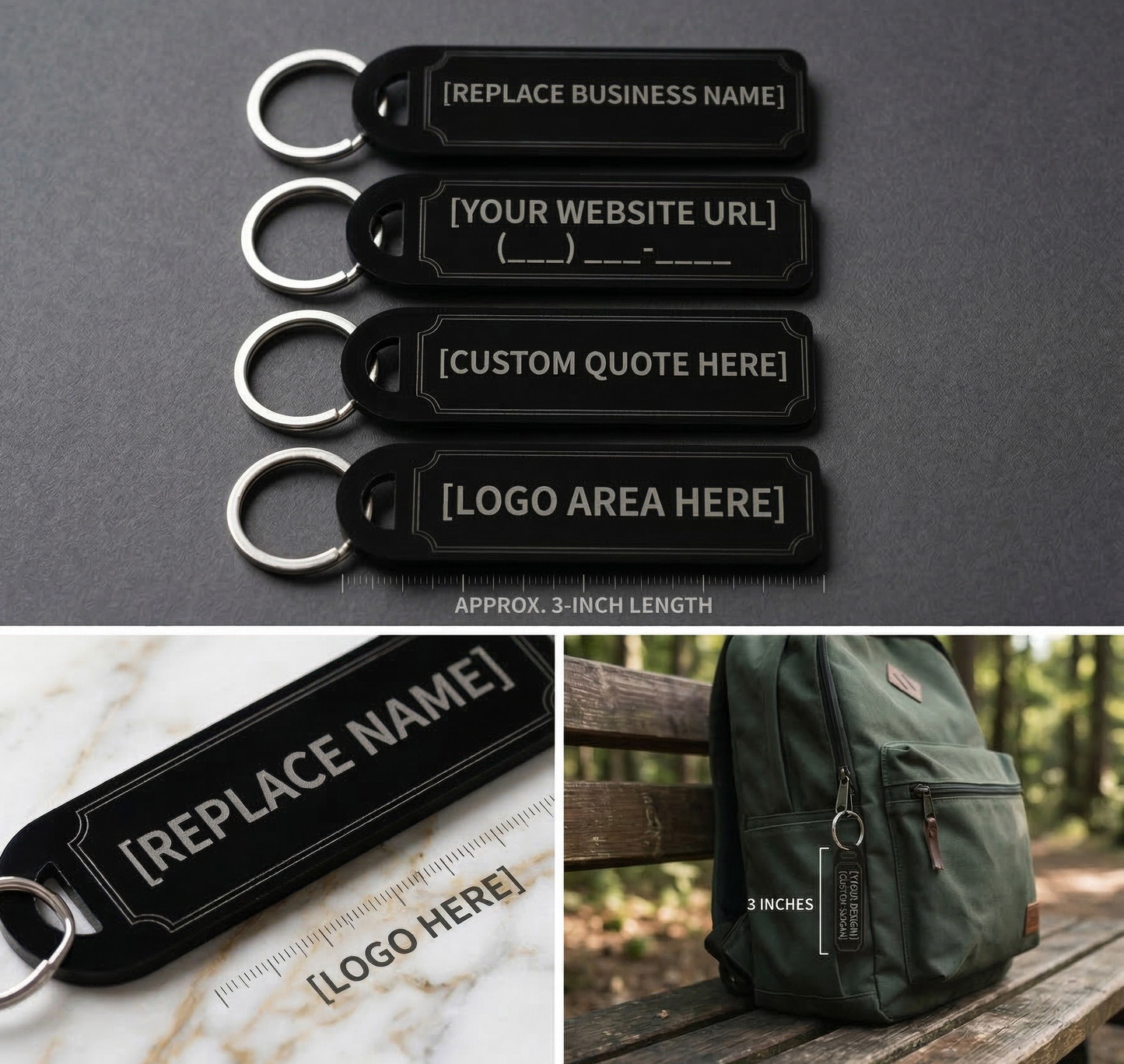 Acrylic Business Keychain Ornaments