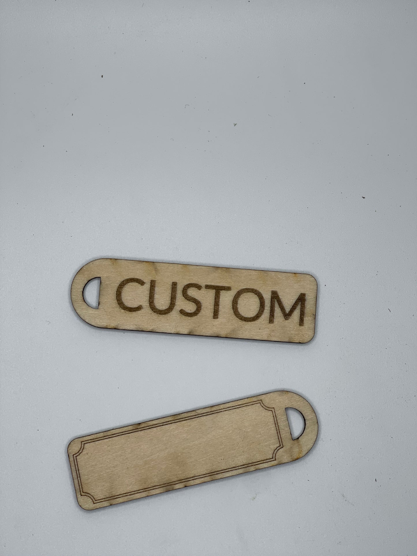 Basswood Business Keychain Ornaments