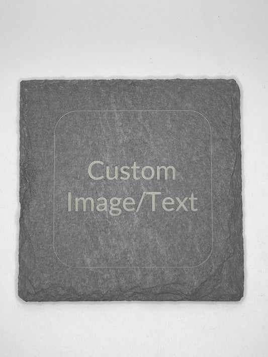 Custom QR Stone Business & Event Coasters