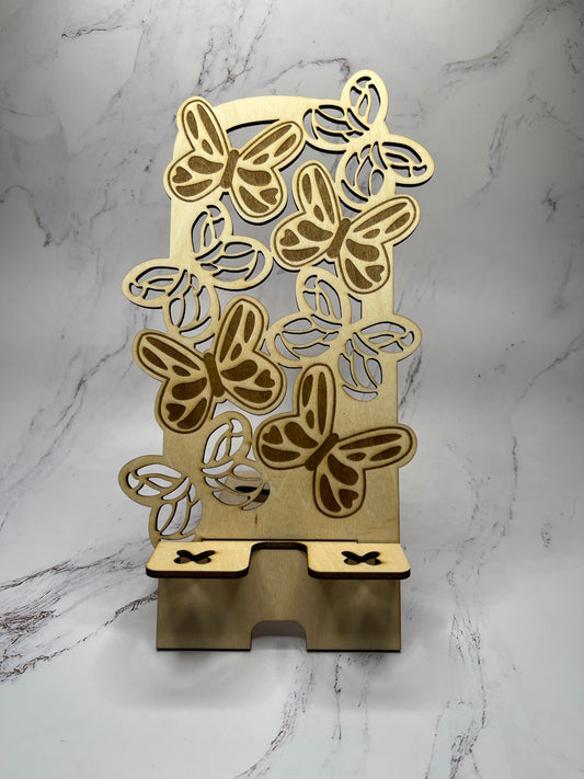 Engraved Butterfly - Phone Stand