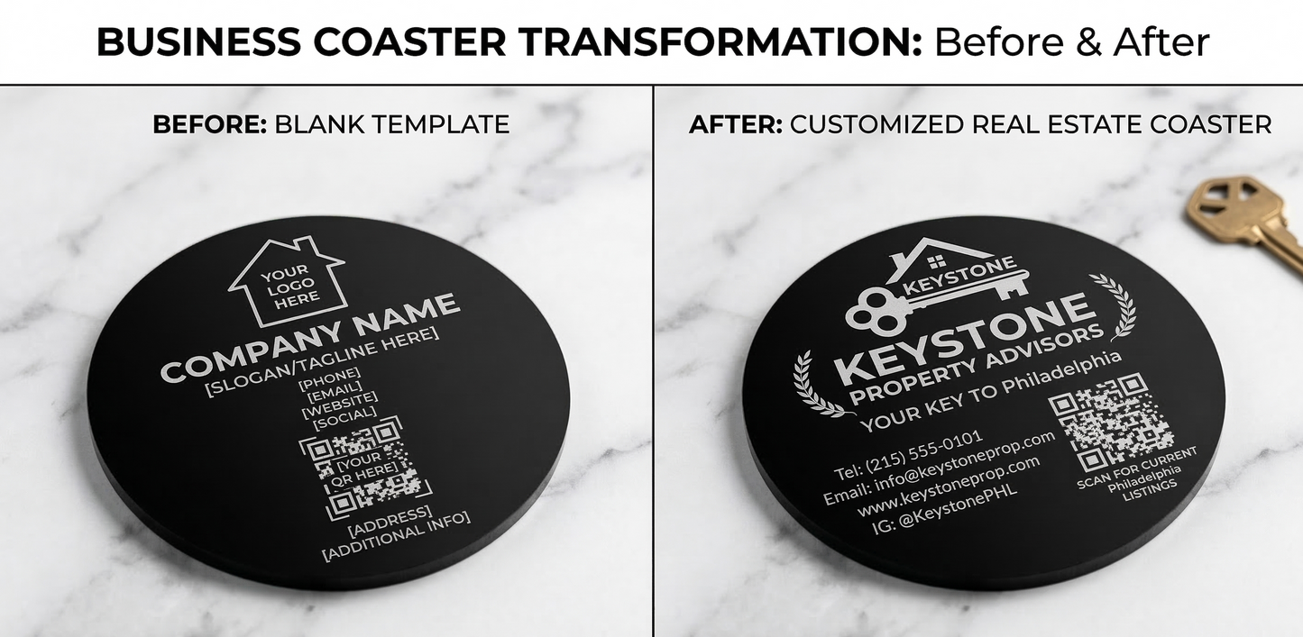 Acrylic Business Coasters