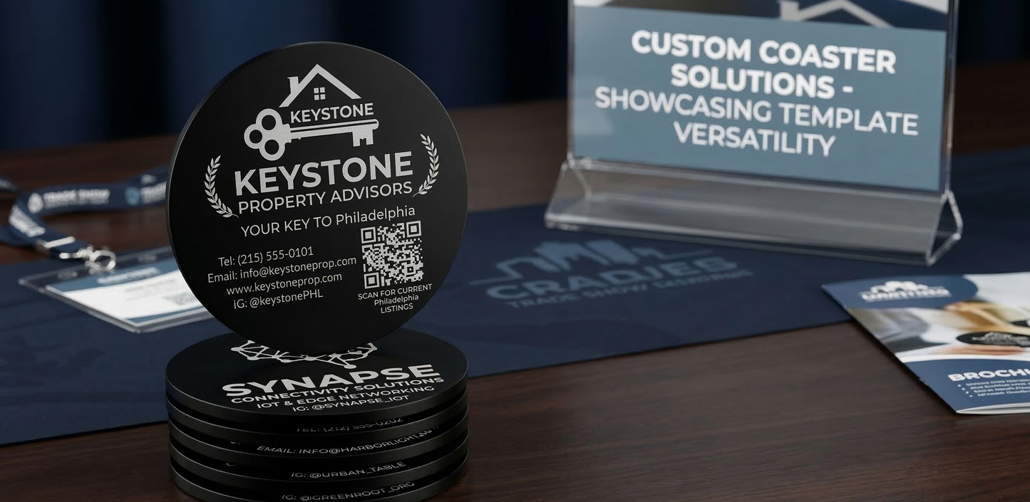 Acrylic Business Coasters