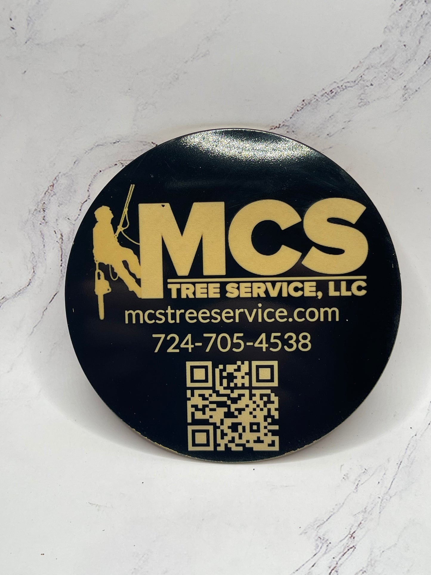 Custom Business Coasters - Gold on Black Acrylic