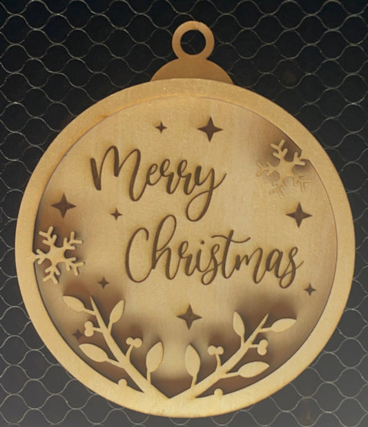 Merry Christmas - Holiday Ornament