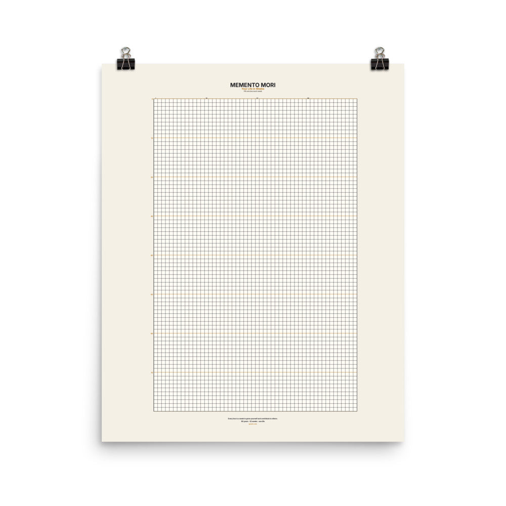 Memento Mori Tracker by GOACTO (16×20), full poster