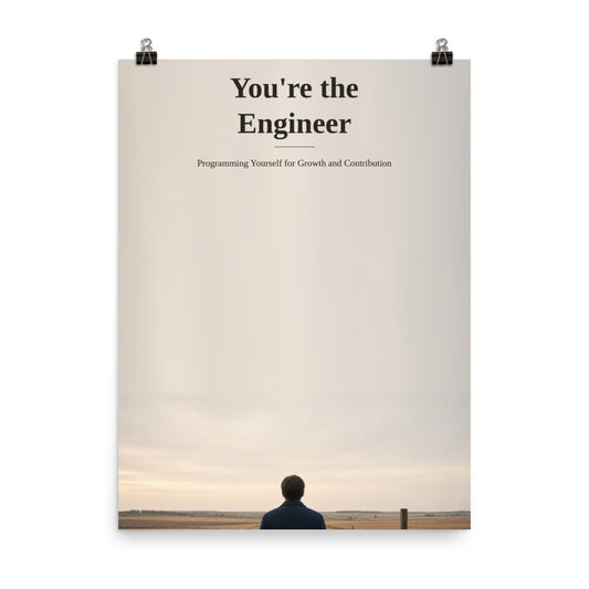 GOACTO You're the Engineer Book Cover Poster