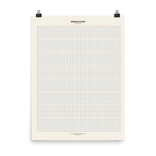 Memento Mori Tracker by GOACTO (18×24), full poster
